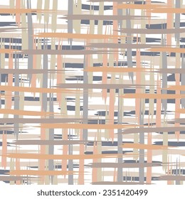 Seamless geometric pattern. Brush texture.