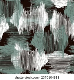 Seamless geometric pattern. Brush texture.