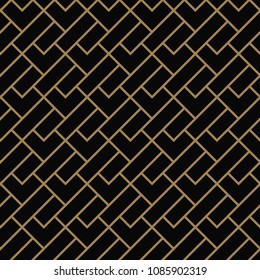 seamless geometric pattern by stripes line . Seamless vector background. Black texture.