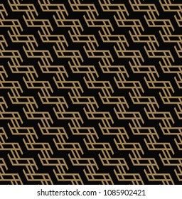 seamless geometric pattern by stripes line . Seamless vector background. Black texture.
