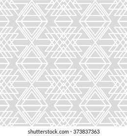 Seamless geometric pattern by stripes. Modern vector background with repeating lines. Gray and white wallpaper