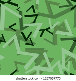 Seamless geometric pattern camouflage corners triangles colored background abstraction print textile factory vector