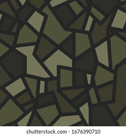 
Patrón geométrico impecable. Diseño de camuflaje. Gráficos vectoriales.