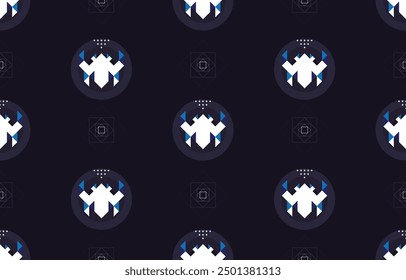 seamless Geometric pattern Cartoon design for background or wallpaper cute seamless pattern seamless Cartoon. Vector illustration.