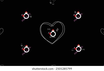 seamless Geometric pattern Cartoon love concept design for background or wallpaper cute seamless pattern seamless Cartoon. Vector illustration.