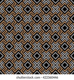 Seamless geometric pattern in Celtic style. Vector Background