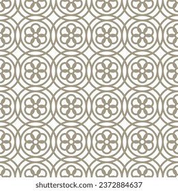 Seamless geometric pattern with circle pattern style