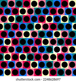 Seamless geometric pattern, circle. Vector stock illustration eps10.