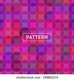 Seamless geometric pattern of circles