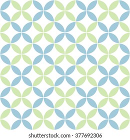Seamless geometric pattern of circles