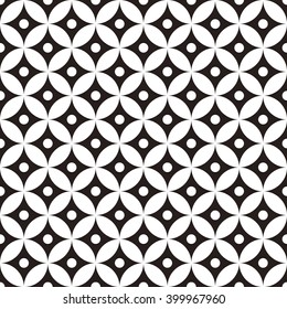 Seamless geometric pattern of circles.