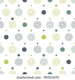 Seamless geometric pattern of circles