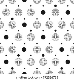 Seamless geometric pattern of circles