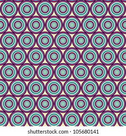 Seamless geometric pattern with circles. Can be used in textiles, for book design, website background.