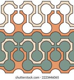 Seamless geometric pattern. Circles. Color print.