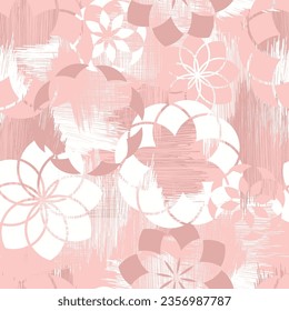 Seamless geometric pattern. Circles. Color print.