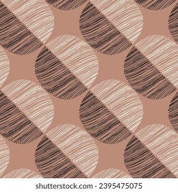 Seamless geometric pattern. Circles. Color print.