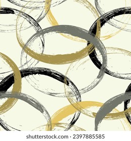 Seamless geometric pattern. Circles. Color print.