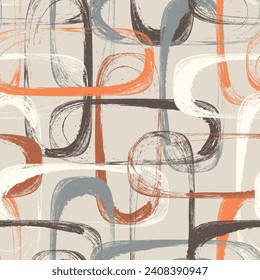 Seamless geometric pattern. Circles. Color print.