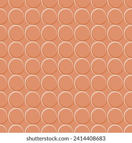 Seamless geometric pattern. Circles. Color print.