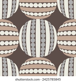 Seamless geometric pattern. Circles. Color print.