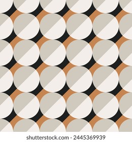 Seamless geometric pattern. Circles. Color print.