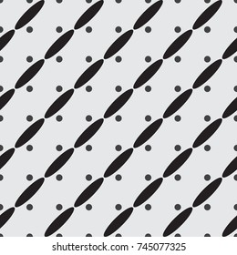 Seamless geometric pattern of circles and ellipses