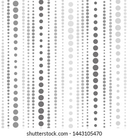 Seamless geometric pattern with circles. Graphic stripes with vertical direction. Vector illustration