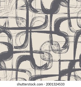 Seamless geometric pattern. Circles. Gray background.