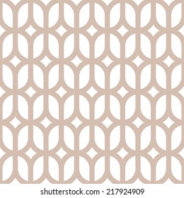 Seamless geometric pattern of circles line on a white background.  Abstract geometric texture.