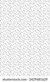 Seamless geometric pattern with circles, lines and dots. Memphis geometric patterns. Vector illustration. seamless abstract trendy pattern. doodle vector background illustration.