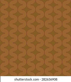 Seamless geometric pattern of circles. Pattern of lines.