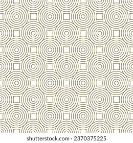 Nahtloses geometrisches Muster. Kreissornament 