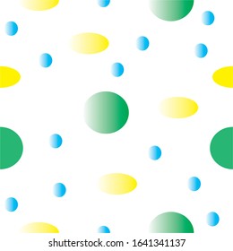 seamless geometric pattern with circles and ovals for fabric and Wallpaper gradient