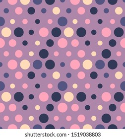 Seamless geometric pattern with circles. Textile printing, fabric, package, cover, greeting cards.