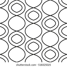 Seamless Pattern Overlapping Circles Vector Stock Vector (Royalty Free ...