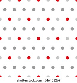 Seamless geometric pattern with circles. Vector art.