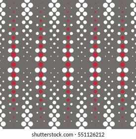 Seamless geometric pattern with circles. Vector art.