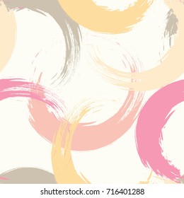 Seamless geometric pattern. Circles. White background.