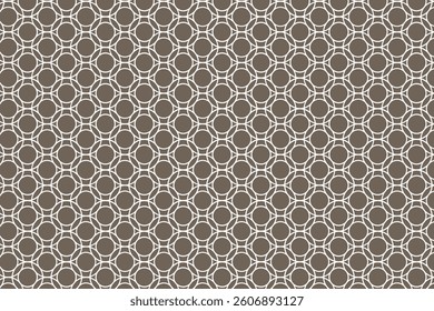Seamless geometric pattern with circular and intersecting lines, creating a modern and decorative design. Ideal for backgrounds, wallpapers, textiles, and digital projects.