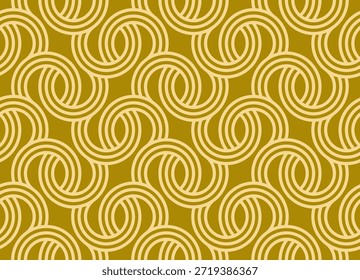 Seamless Geometric Pattern with Circular Motif Inspired by International Cultures