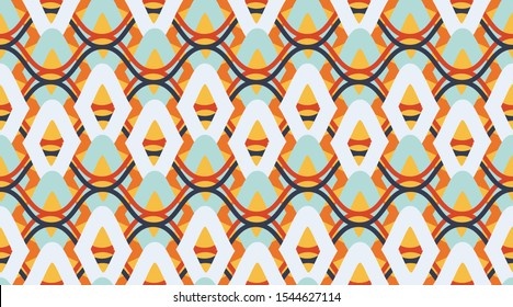 Seamless geometric pattern.  Classic delicate geometry design.  Creative luxry graphic art decor. Seamless vector pattern. 