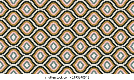 Seamless geometric pattern.  Classic delicate geometry design.  Creative luxry graphic art decor. Seamless vector pattern. 