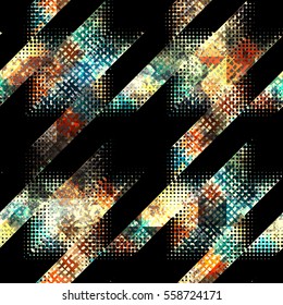 Seamless geometric pattern. Classic Hounds-tooth pattern in abstract style