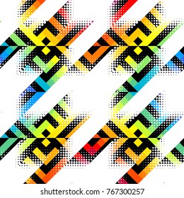 Seamless geometric pattern. Classic Hounds-tooth pattern in abstract style