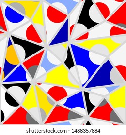 Seamless geometric pattern. Classic polka dot pattern. Vector image.