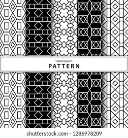 Seamless geometric pattern collection