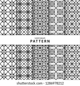 Seamless geometric pattern collection