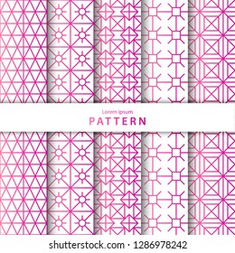Seamless geometric pattern collection