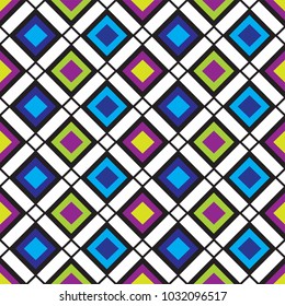 Seamless geometric pattern in color